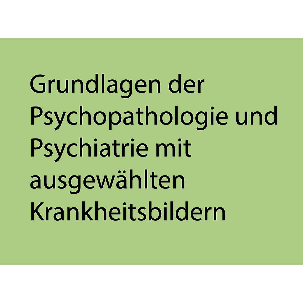 Modul Psychopathologische Grundlagen IHK 2027